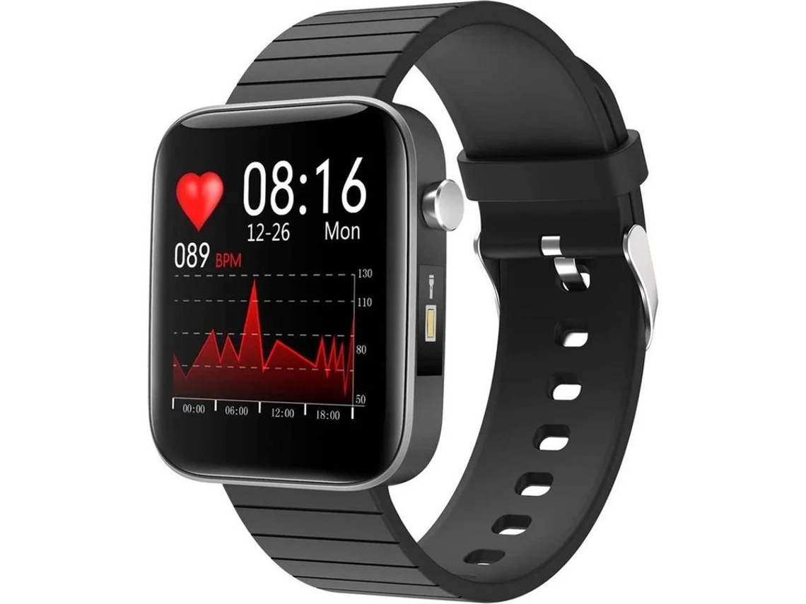 Sports Watch 1.54 Touchscreen, Monitor Cardíaco, Pressão Arterial, Sono, Atividade, Pedometria, Notificações, Homens/mulheres, Preto Bestvite