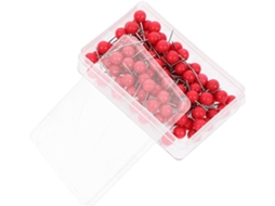 Tachinhas De Metal Vermelho Shineofi Com Cabeças Grandes, 200 Unidades, Fáceis De Segurar E Versáteis Para Escritório