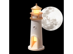 Luminária Noturna Com Projeção De Lua, Faróis, Decoração Para Quarto.