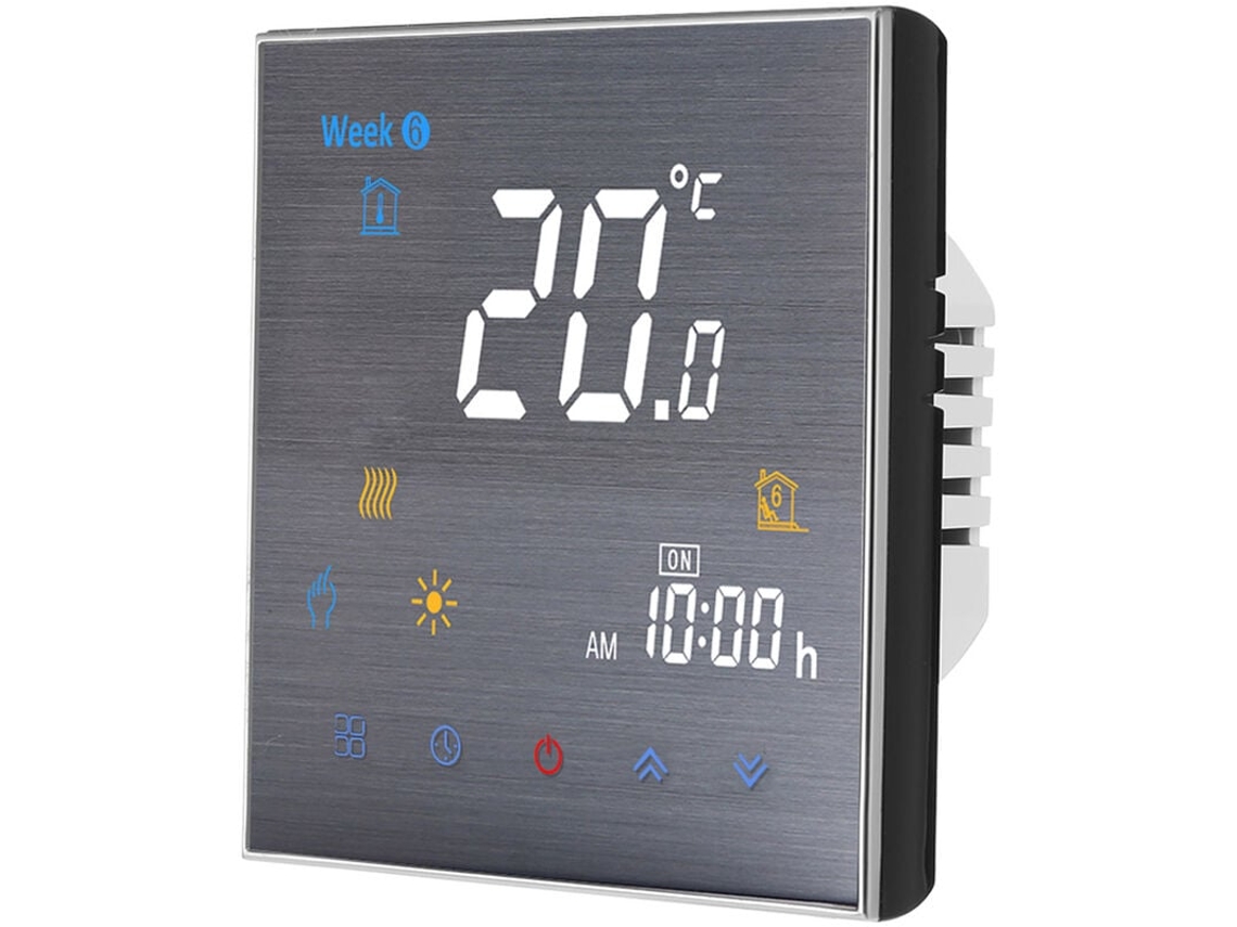 Termostato Inteligente Wifi Para Conforto Doméstico Com Economia De Energia, Controle Por Tela Sensível Ao Toque Com Comando De Voz Slowmoose