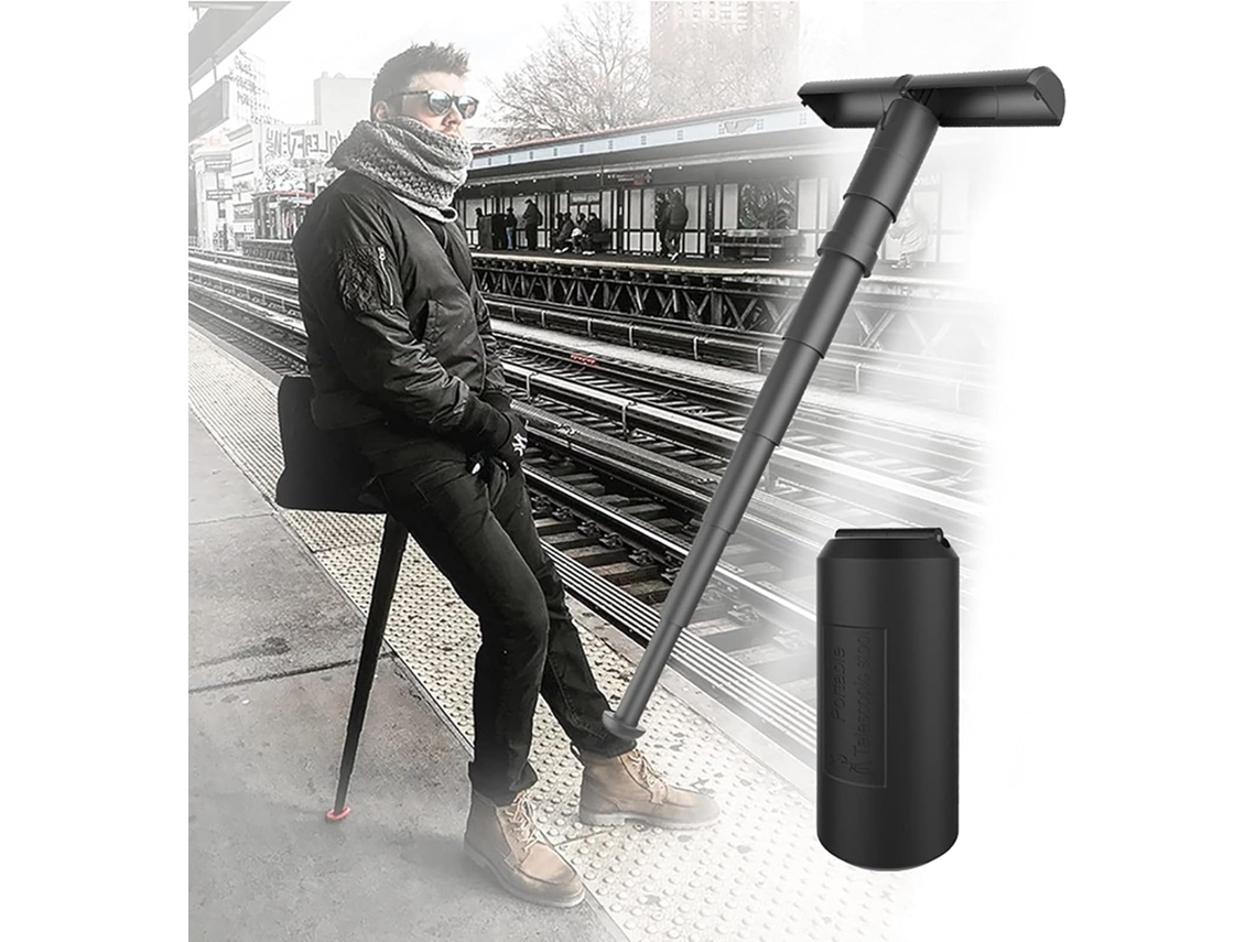 Banquinho AQUAFORGE dobrável portátil ajustável para crianças, ideal para caça, caminhadas, viagens, festivais