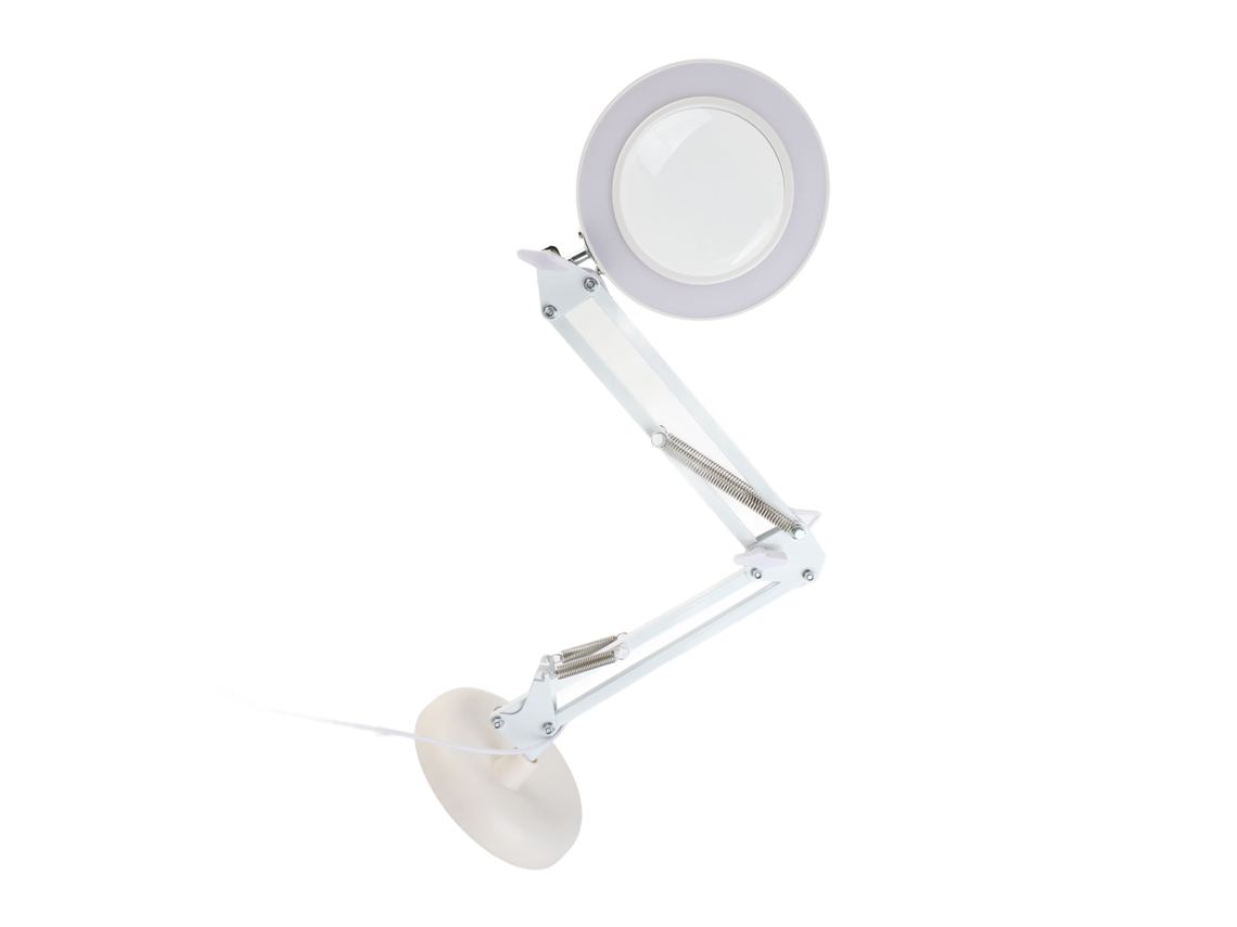 Lupa de Mesa 8x com 64 Leds, Luz Ajustável, 10 Níveis de Brilho, 3 Cores, Usb, Plegável | S/MARCA