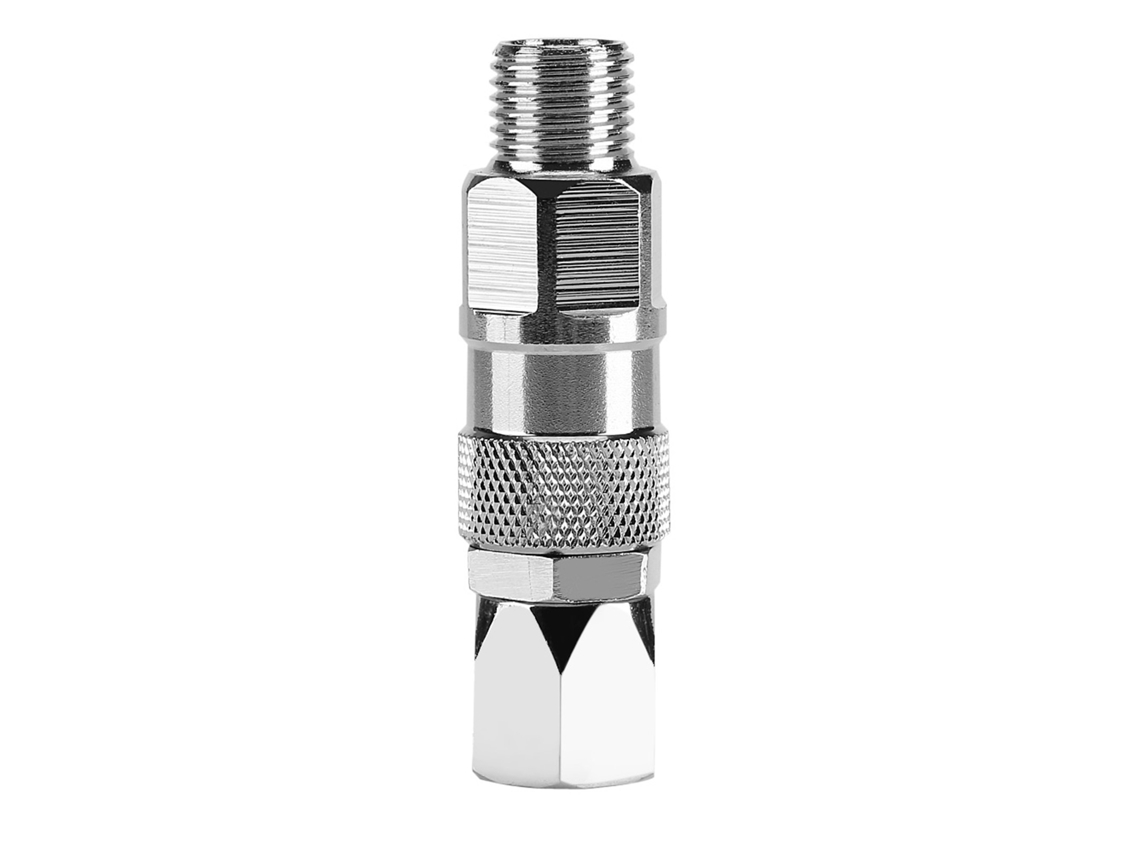 Junta Giratória MARCA de mangueira para pistola de pulverização, aço inox, 1/4 polegada