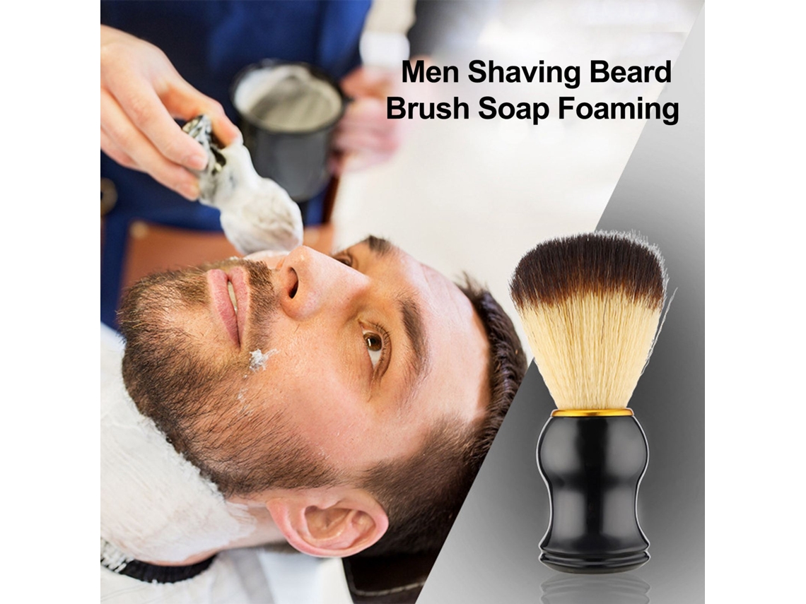 Pincel De Barbear Para Homens Com Creme De Espuma - Ferramenta De Grooming Para Barba E Bigode