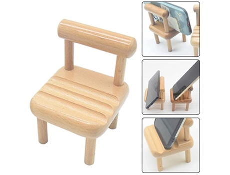 Suporte Para Celular Em Formato De Cadeira Mini Ajustável Para Decoração De Mesa