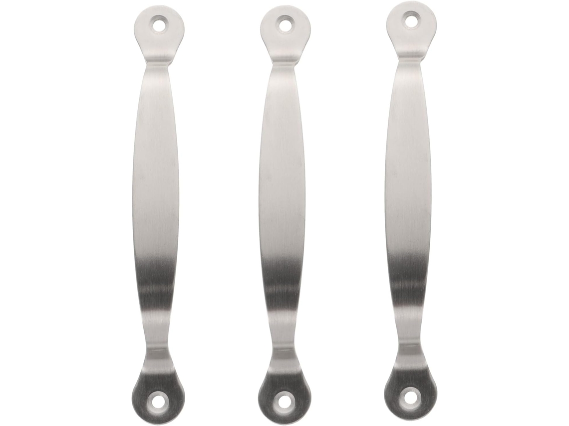 Conjunto De 3 Alças Reforçadas Em Aço Inoxidável Para Tábuas Corte, Com 95mm De Espessura E Furo Único, Para Cozinha