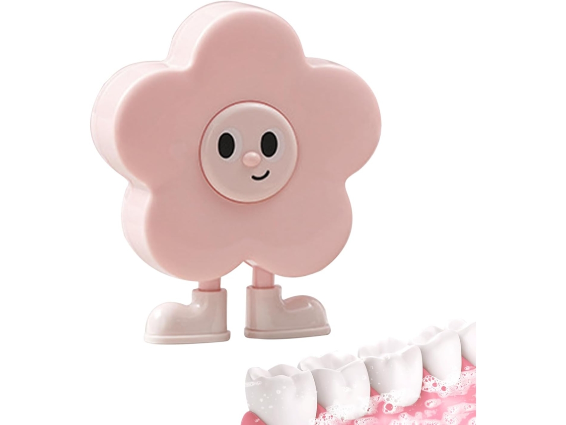 Estojo Organizador Para Dentes Em Formato De Flor Com Pinça Inclusa, Resistente E Portátil.