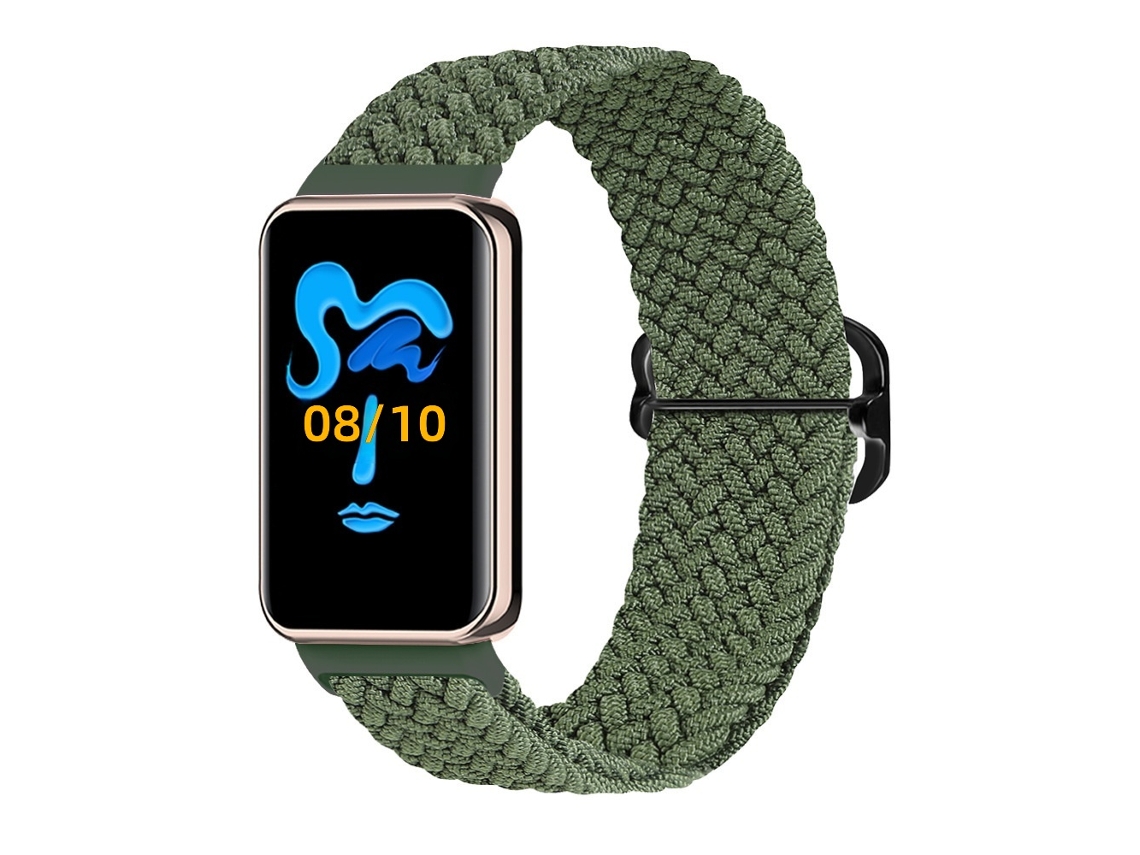 Pulseira de Nylon Trançado Ajustável com Fecho Deslizante para Honor Band 9 e Band 10 CHABERLU