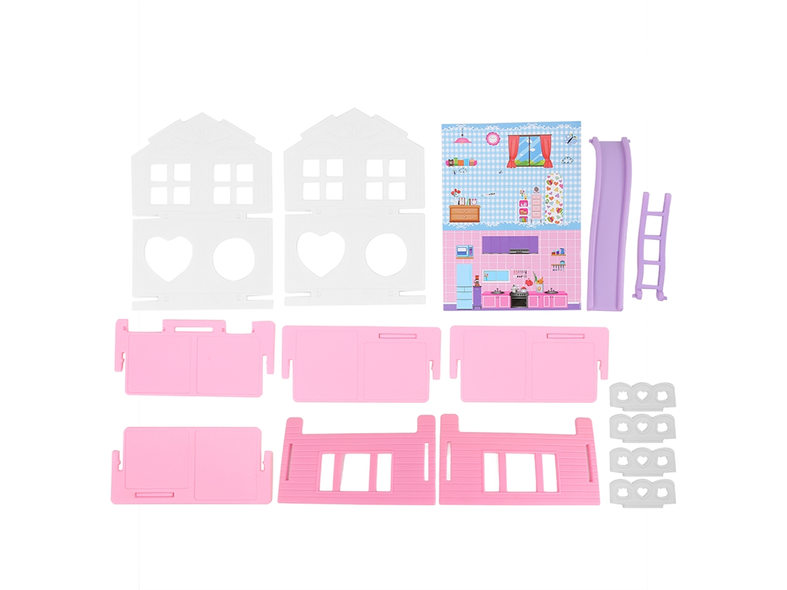 Brinquedo De Casa De Bonecas Miniatura Diy Para Crianças, Casa De Bonecas Para Montar, Presente Para Crianças E Meninas Estilo A