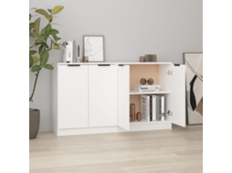 Vidaxl Aparadores 2 Pcs 60x30x70 Cm Derivados De Madeira Branco