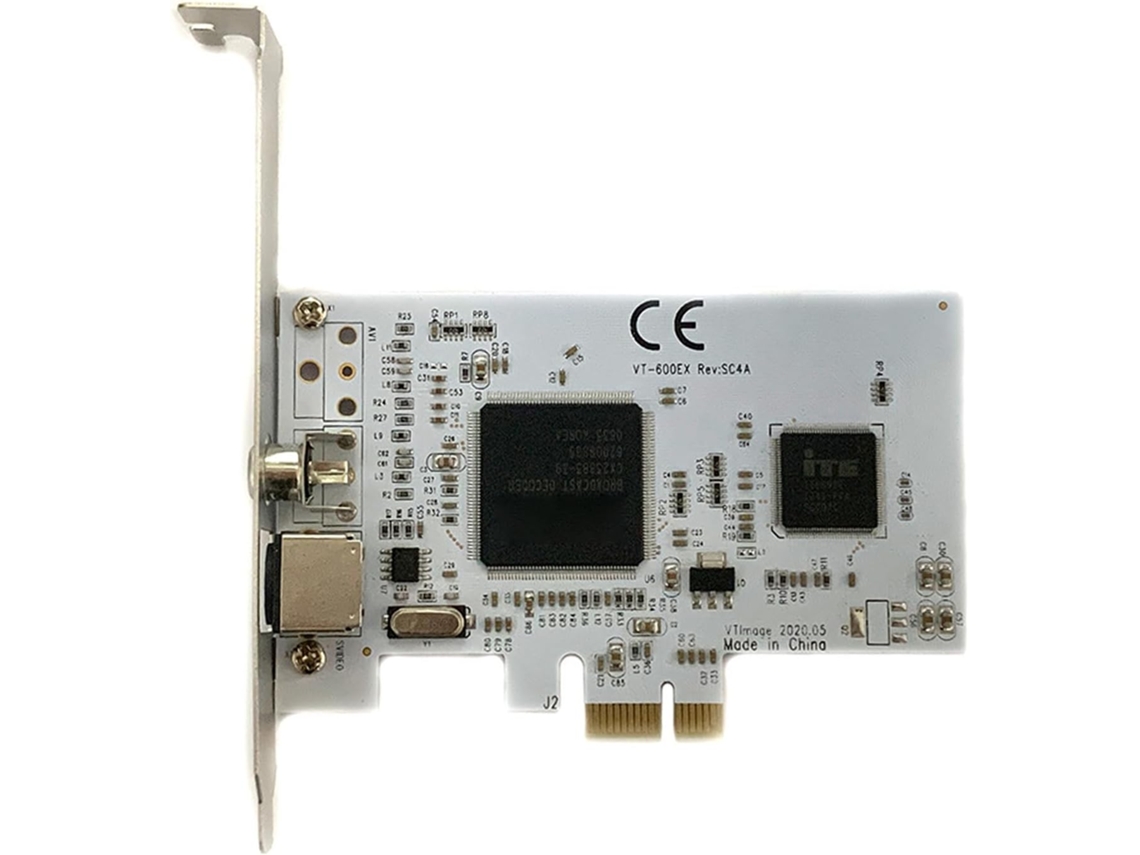 Placa Pcie Multifuncional, Compatível Com Windows Video, Captura Diversos Formatos De Foto.
