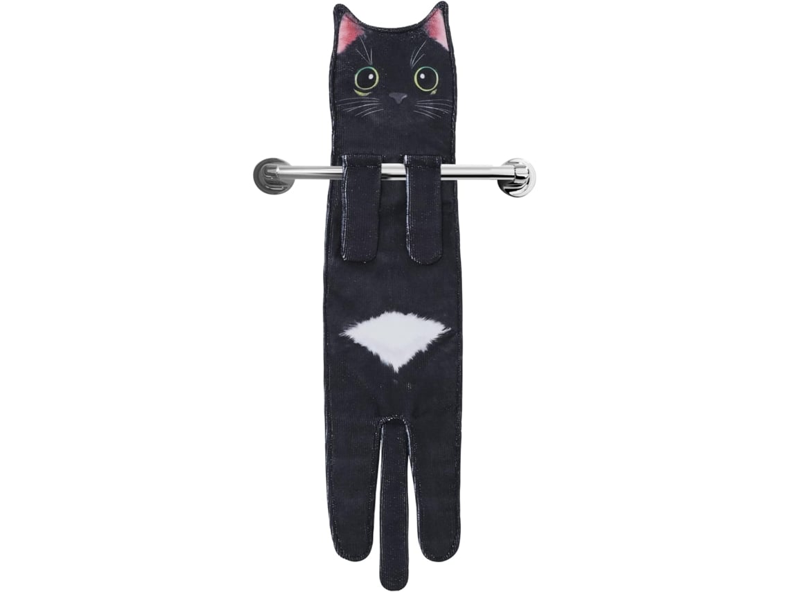 Toalhas, Toalhas de Cozinha Fofas, Toalhas de Rosto Decorativas com Estampa de Gato, Super Absorventes e Macias BRILVIBERA