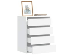 Vidaxl Cómoda 60x41x76 Cm Derivados De Madeira Branco