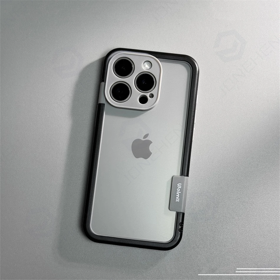Capa Protetora De Silicone Macio E Resistente A Impactos Com Moldura Bicolor (iphone 14 Todo Preto).