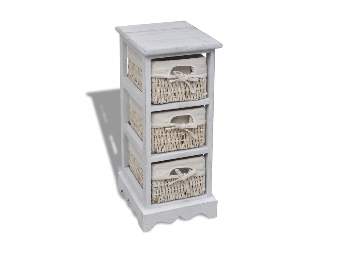 Storage Rack, Storage Racks Vidaxl Branco Madeira (25 X 28 X 58 Cm)