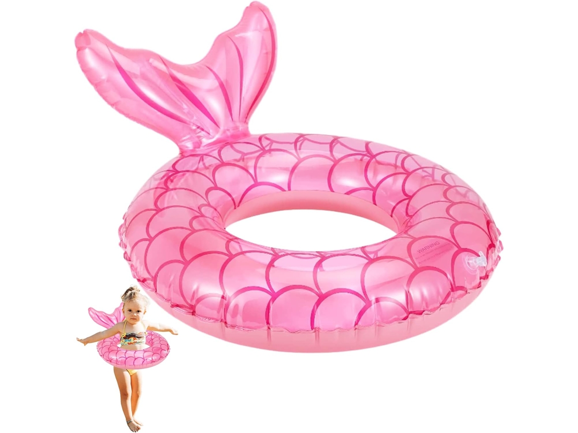 Boia de Natação Infantil, Boias Infláveis ​​Duráveis ​​para Piscina, Boias Bêbadas com Estampa de Sereia, Boias para Festa Slowmoose