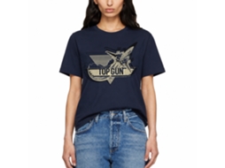 Rockinstone Top Gun Movie Plane Navy Adult T-shirt Size:m