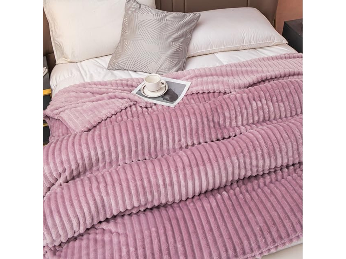 Cobertores Grossos de Pelúcia com Estampa Coelho Cobertor Individual Premium e Lontra para Cama, Macio, Quente