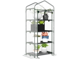 Estufa de Jardim com 4 Prateleiras e Cobertura de Pvc 70x50x160cm BTFORUS