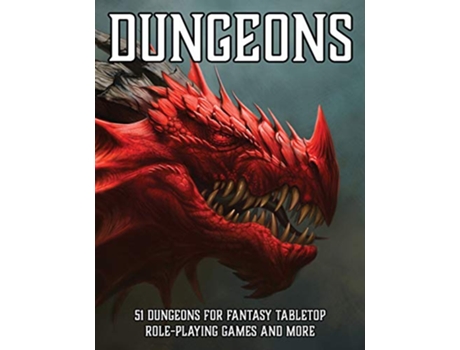 Livro Dungeons 51 Dungeons for Fantasy Tabletop RolePlaying Games RPG Dungeon Maps de Matt Davids (Inglês)