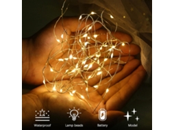 6 Luzes Led de Fio de Cobre Decoração Do Dia dos Namorados Céu Estrelado Branco Quente Luzes Diy Firefly Vaso Casamento