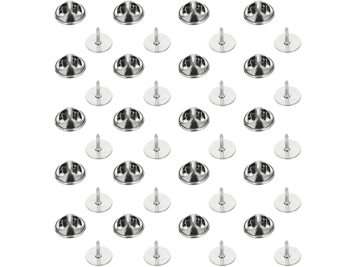 Conjunto De 20-pins Metal Prateados E Pretos, Resistentes À Corrosão, Ideais Para Conferências E Feiras Comerciais, Em