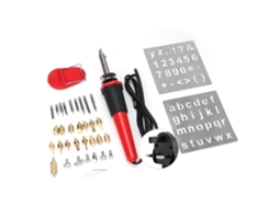 Kit de ferro de solda 37 em 1 de 30 W com funções de queima de madeira e escultura