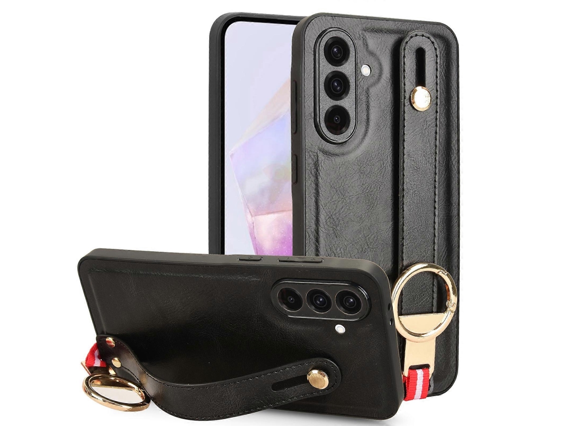 Capa De Celular Com Pulseira De Couro