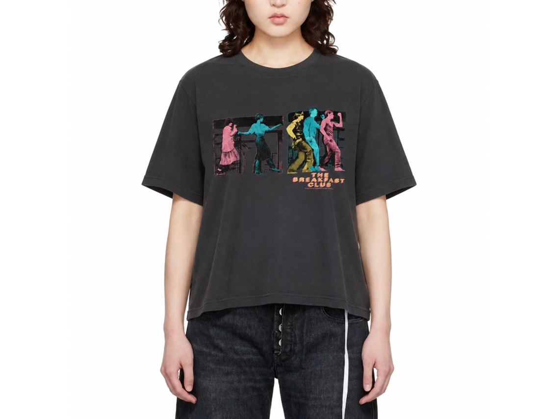Rockinstone Breakfast Club Movie Cmyk Dance Solid Smoke Adult T-shirt Size:xl
