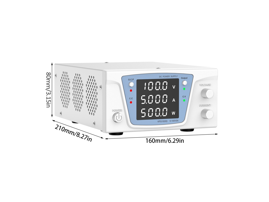 Fonte De Alimentação Dc Variável 60v 10a Com Display Led