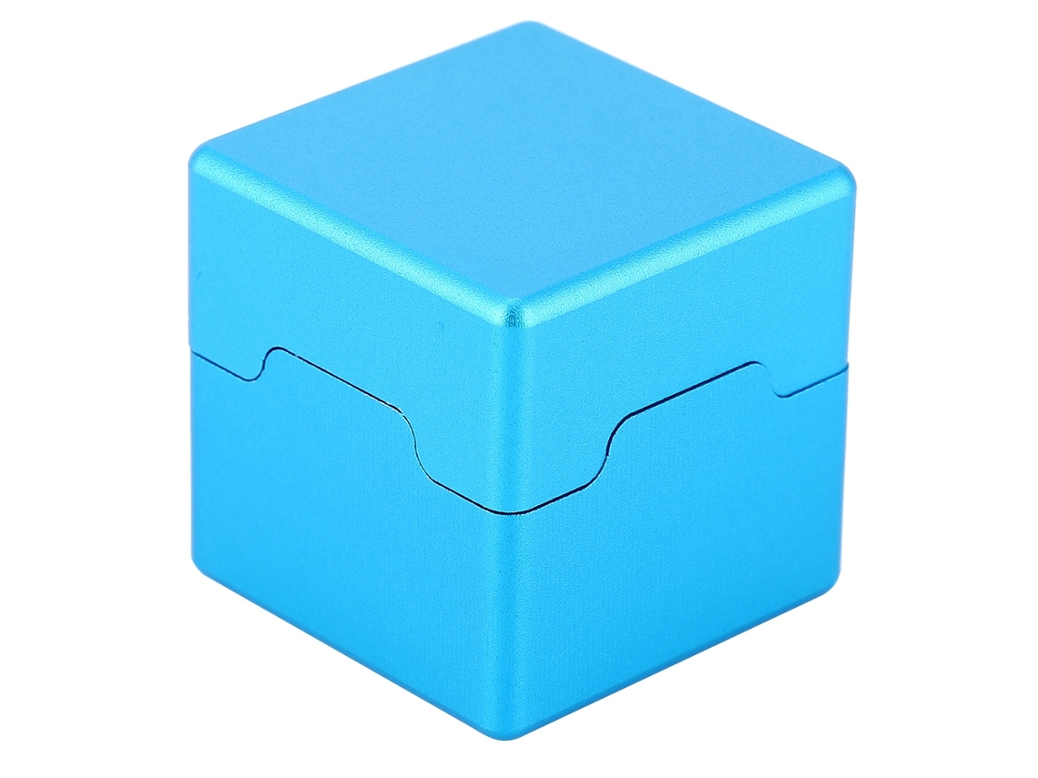 Kklv-portátil Mini Porta Tiza De Punta De Tacón De Aluminio Estuche Para Billar Snooker Pool (azul)