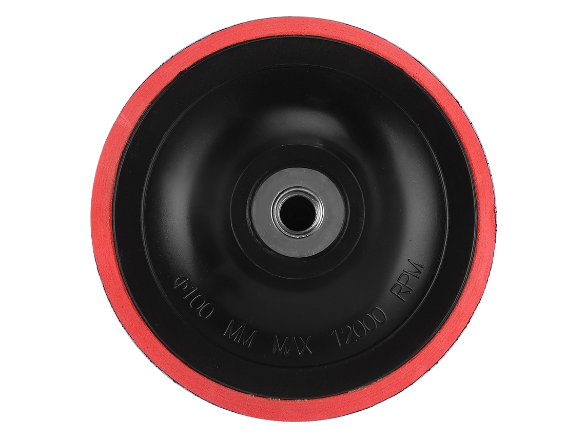 Disco de lixa de polimento vermelho com gancho e olhal para esmerilhadeira M104 polegadas
