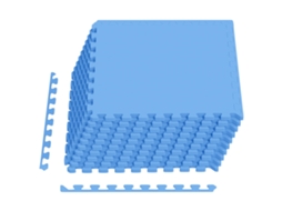 Conjunto 40 Mats De Quebra-cabeça Interligados Vidaxl Azul Espuma (14,4 M²)