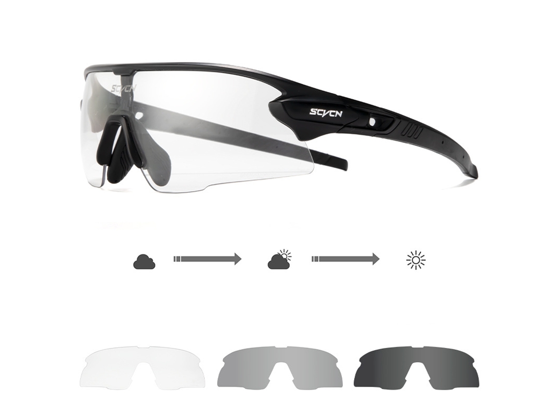 Óculos De Sol Fotocromáticos Para Ciclismo, Resistentes Ao Vento Para Bicicletas De Estrada, Óculos De Grau Para Corrida.