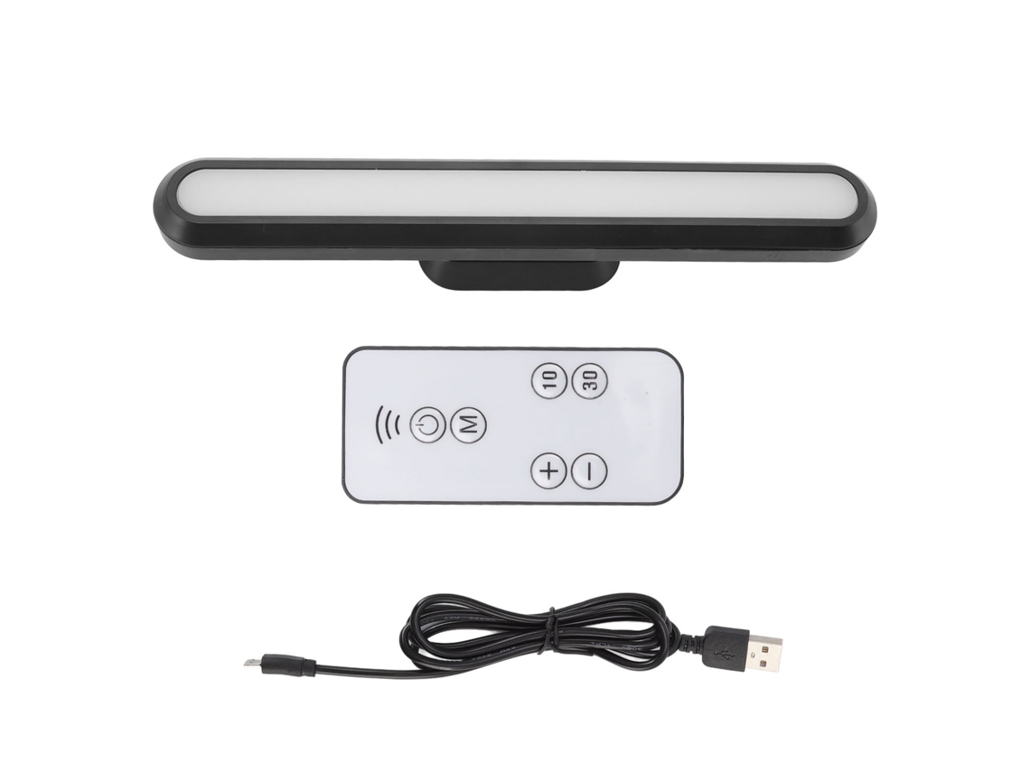 2026 luz de Escritório Led Recarregável Usb com Regulável Sem Escalas, Magnética, Tática e Bateria, Luz de Leitura para Armário Preto