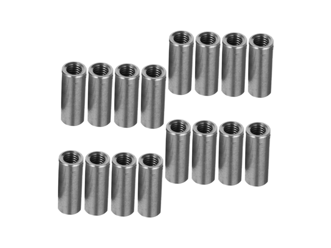 Conjunto De 20 Porcas Conexão Redondas M6 E M8 Em Aço Inoxidável 304