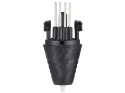 Bico de impressora 3D de 1,75 mm, preto e dourado claro