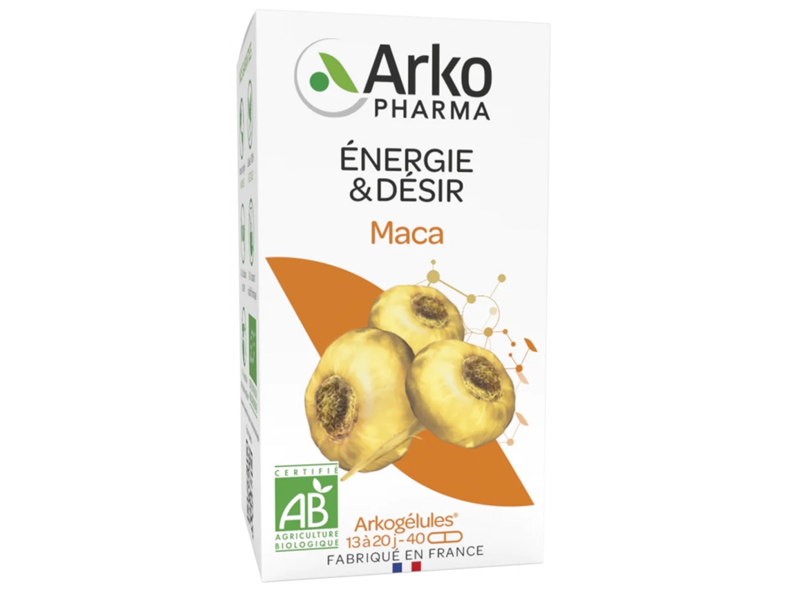 Arkogélules Maca Bio 40 Cápsulas ARKOPHARMA