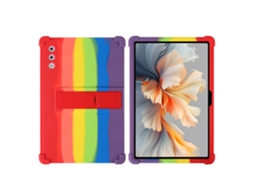 Capa Para Tablet Lenovo Yoga Pad Pro12.7 Polegadas, Em Silicone Macio Com Suporte, Resistente A Impactos Arco-íris Hexinyigjly