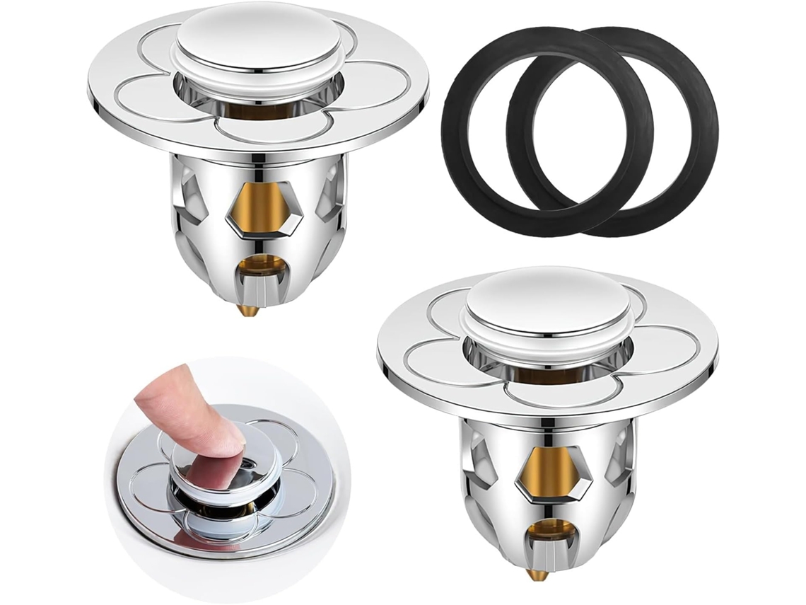 Peças Tampa De Drenagem Universal Pop Up Para Pia De Cozinha E Banheiro,tampa De Banheira Para Pia Filtro Anti Entupimento Btforus (34 40mm)