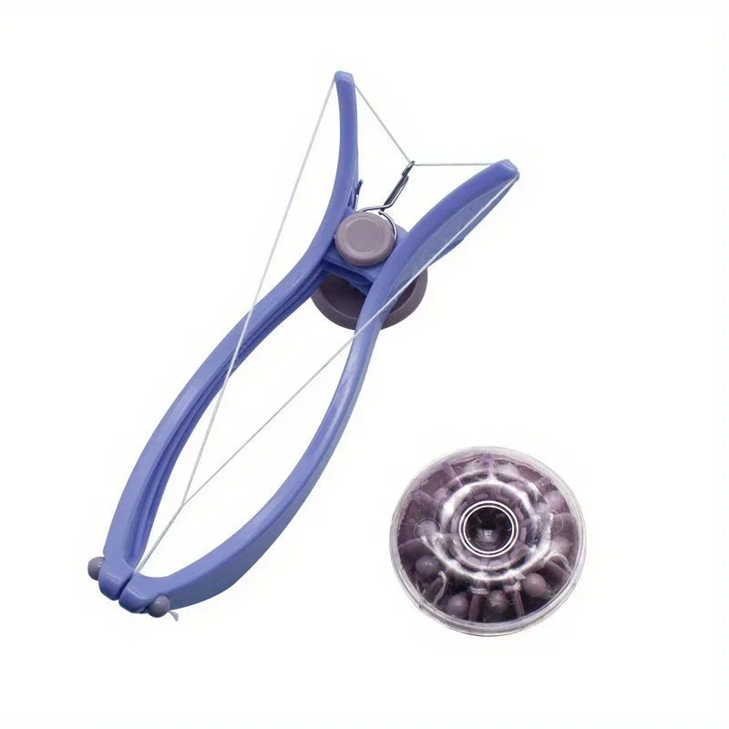 Aparelho Portátil Roxo Para Remoção De Pelos Faciais, Feito De Plástico, Com 4,5 Mm De Diâmetro.