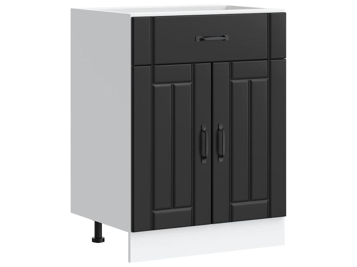 Kitchen Base Cabinet, Kitchen Base Cabinets Vidaxl Preto Madeira Processada (n/a)
