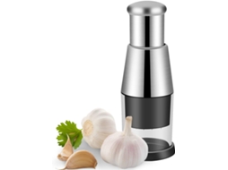 Espremedor de Alho Manual em Aço Inoxidável Espremer Mão Utensílio Cozinha Fácil Usar e Que Economiza Esforço AQUAFORGE
