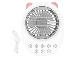Usb Air Cooler Desktop Fan 200ml Humidifier Portable White For Students