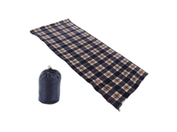 Saco de Dormir Fleece Portátil Aquecedor Adulto Camping Azul Marinho