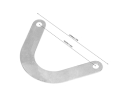 Placa Valvula U Compressor Ar Acessorio Metal 59mm