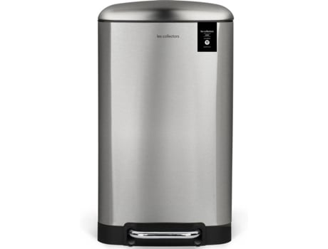 Caixote do Lixo LES COLLECTORS N°875 (Prateado - Aço Inoxidável - 40 L)