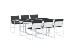 Garden Dining Set, Garden Dining Sets Vidaxl Branco Aço (n/a)