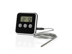 Termômetro Instantâneo Ler de Cozinha Digital Doces Grill Relógio 1p Csblack GOKOCO