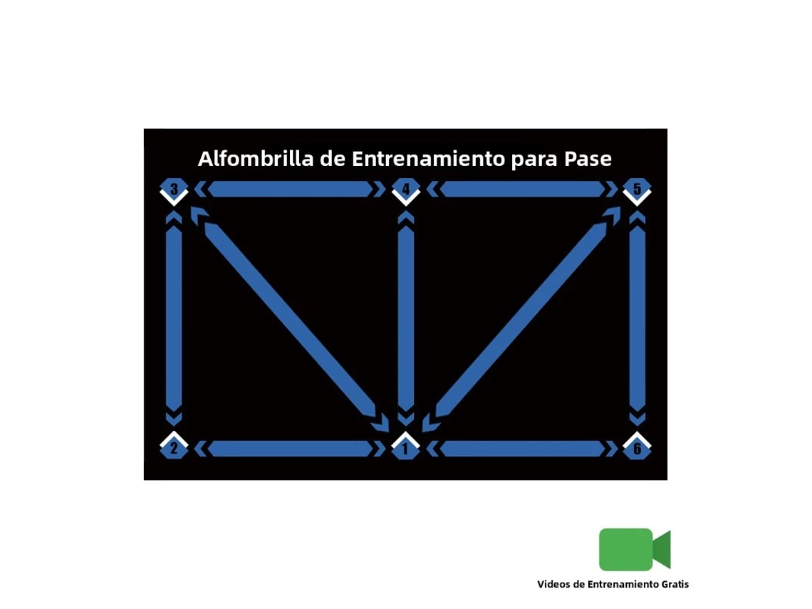 Tapete de Treino de Futebol Dobrável MDUG (azul 60x90cm)